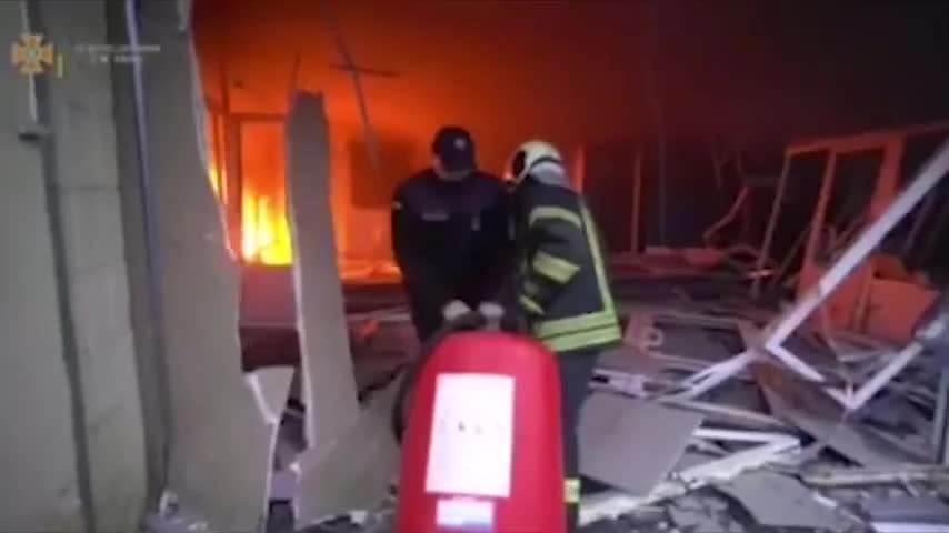 Ucraina, Dentro La Torre Della Tv Bombardata A Kiev